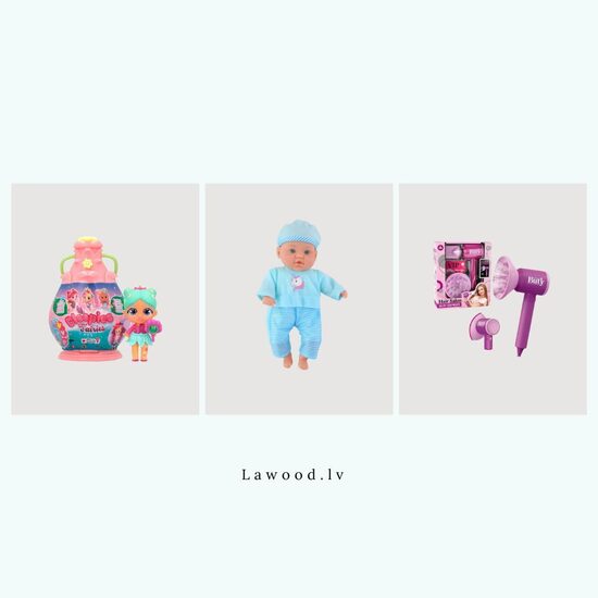 Lelles, figūriņas un spēļu aksesuāri